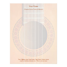 Classical guitar letterhead