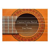 Classical Guitar Recital Invitation