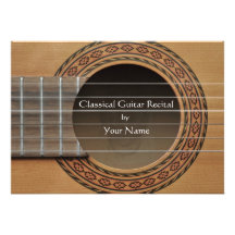 Classical Guitar Recital Invitation