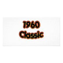 Classique 1960 cartes avec photo