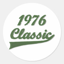 Classique 1976 adhésif rond