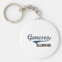 Classique de ville de Geneseo l'Illinois Porte-clefs