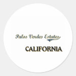 Classique de ville de la Californie de domaines de Adhésifs Ronds