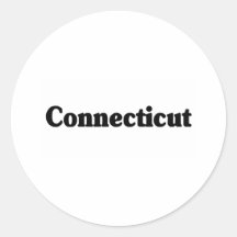 Classique du Connecticut Autocollants Ronds