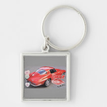 Classique rouge de Valentine Corvette Porte-clefs