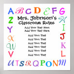 Classroom Rules by SRF Posters