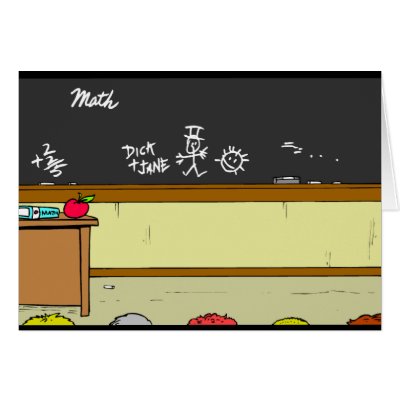 Classroom Scene Greeting Card by BackToSchoolDays