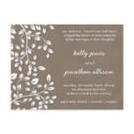 Classy and Elegant Wedding Invitation Postcards