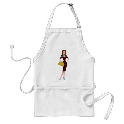 Classy and Snazzy Business Woman Aprons by trennea