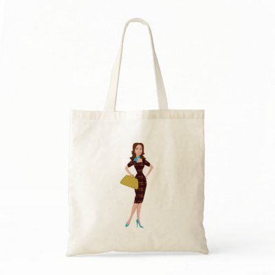 Classy and Snazzy Business Woman Canvas Bag by trennea