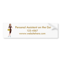 Classy and Snazzy Business Woman Bumper Stickers