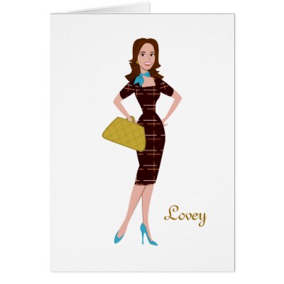 Classy and Snazzy Business Woman Greeting Card by trennea