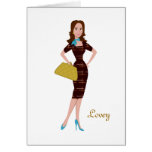 Classy and Snazzy Business Woman Greeting Card