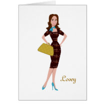Classy and Snazzy Business Woman Greeting Card