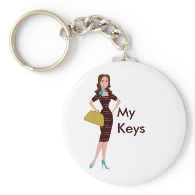 Classy and Snazzy Business Woman Keychain by trennea