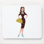 Classy and Snazzy Business Woman mousepads