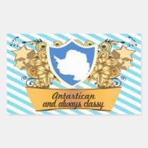 Classy Antartican Sticker