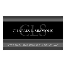 Classy Attorney Business Card