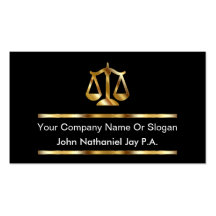 Classy Attorney Business Cards