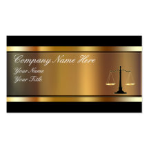 Classy Attorney Business Cards