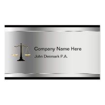 Classy Attorney Business Cards
