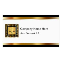 Classy Attorney Business Cards
