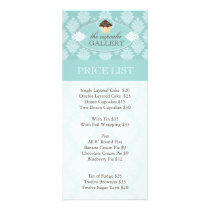 Classy Bakery Price List Full Color Rack Card