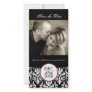 Classy Black and White Save the Date Photocard Customized Photo Card
