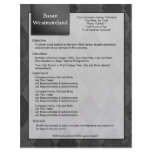 Classy Black Argyle Resume Template letterhead