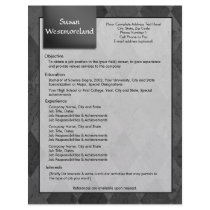 Classy Black Argyle Resume Template