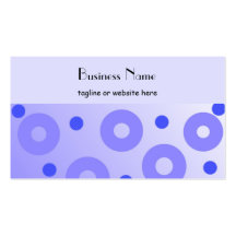 Classy Blue Circles and Dots Business Card Templates