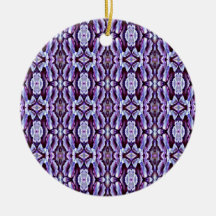 Classy Blue Lace Christmas Tree Ornament