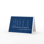 Classy border navy blue congratulation achievement