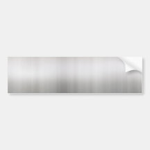Classy Brushed Aluminum Bumper Stickers