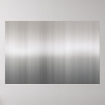 Classy Brushed Aluminum Posters