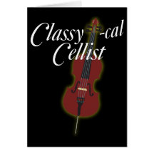 Classy-cal Cellist Card