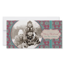 Classy Christmas Bohemian Photo Card 2