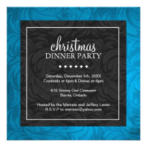 Classy Christmas Dinner Party Invitation