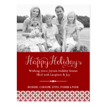 Classy Christmas Photo Postcards postcards