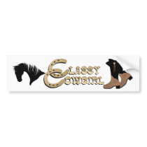 Classy Cowgirl BUMPER STICKER