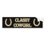 Classy CowGirl BUMPER STICKER