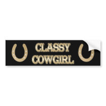 Classy CowGirl BUMPER STICKER