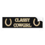 Classy CowGirl BUMPER STICKER