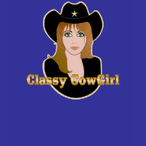 Classy CowGirl Ladies T-shirt