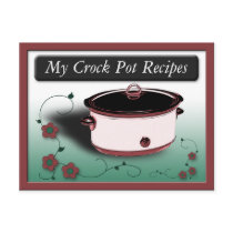 Classy Crock Pot Recipe Cards Post Cards