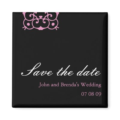 Classy : Customizable Save the Date Magnet by patricklori