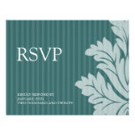 Classy Damask RSVP Cards Announcements