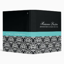 Classy Damask Salon Appointment Binder