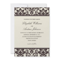 CLASSY DAMASK | WEDDING INVITATION