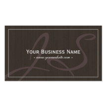 Classy Dark Wood Texture Business Card